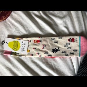 NWT Woven Pear Socks